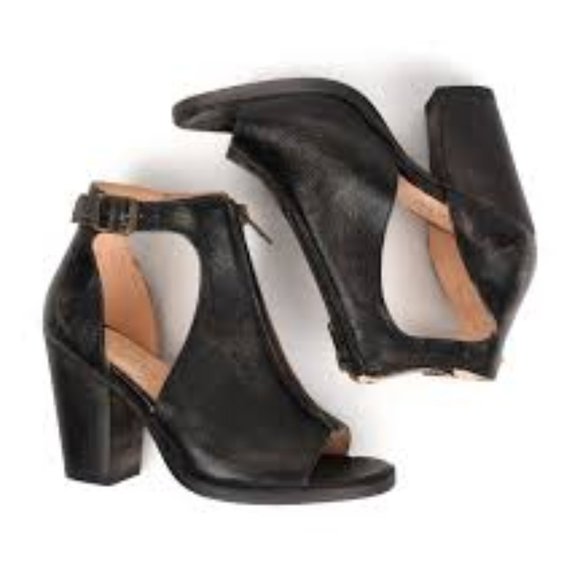 Bed Stu Olena Zip Front Heel in Black Hand Wash - Picture 5 of 6